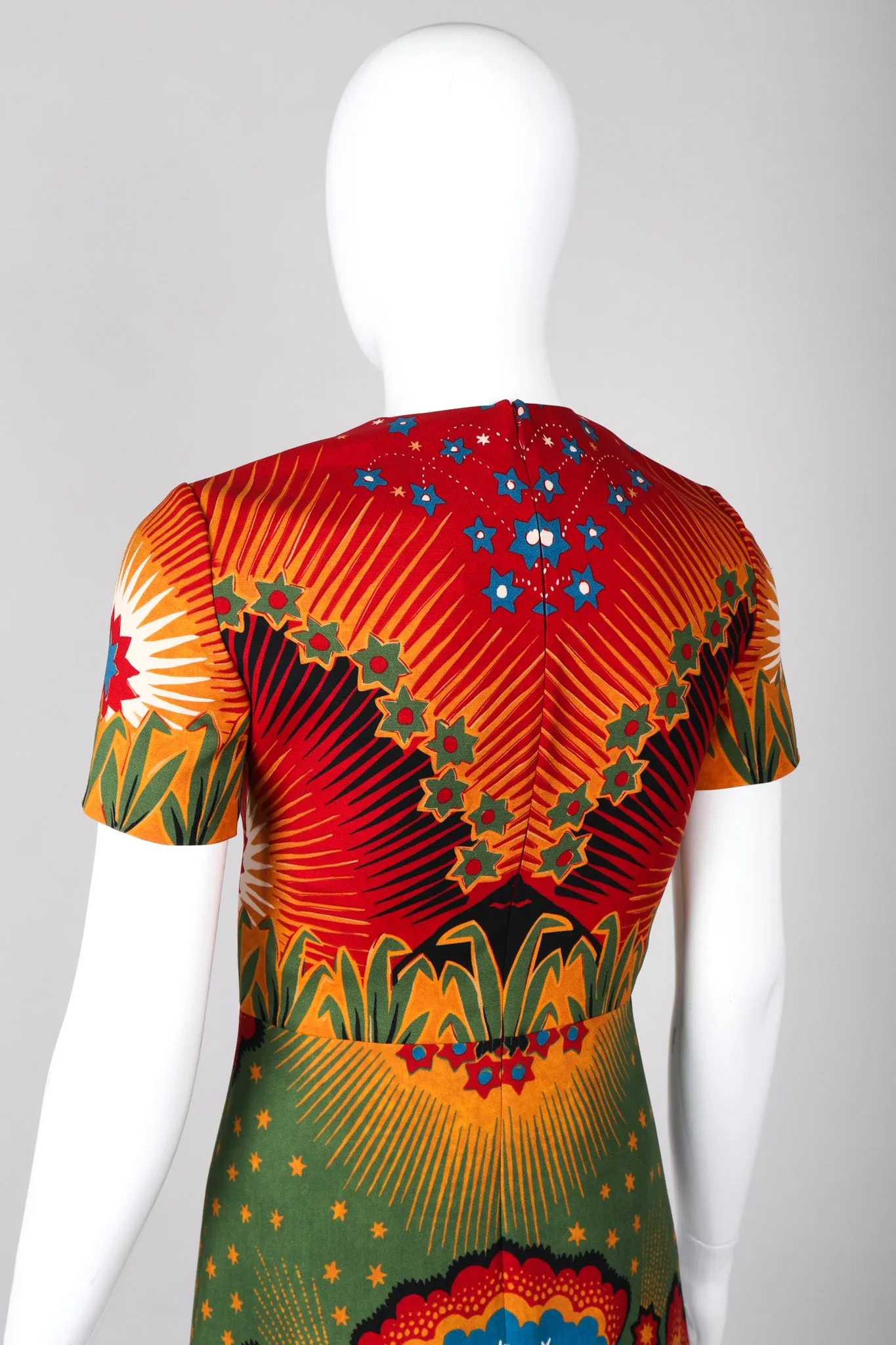 Volcano Print Mini Dress